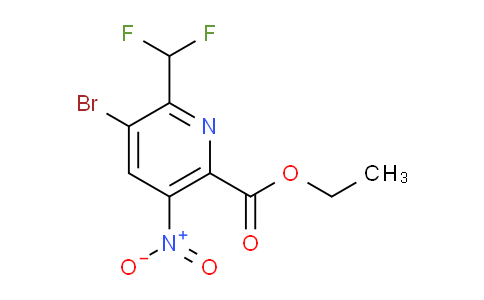 Ethyl 3-bromo-2-(difluoromethyl)-5-nitropyridine-6-carboxylate