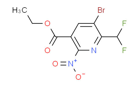 AM120780 | 1805341-21-2 | Ethyl 3-bromo-2-(difluoromethyl)-6-nitropyridine-5-carboxylate