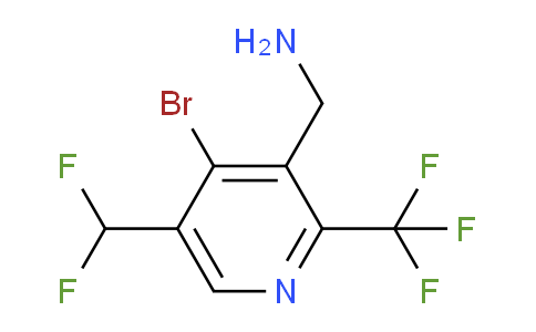 3-(Aminomethyl)-4-bromo-5-(difluoromethyl)-2-(trifluoromethyl)pyridine