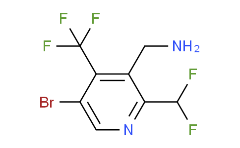 3-(Aminomethyl)-5-bromo-2-(difluoromethyl)-4-(trifluoromethyl)pyridine