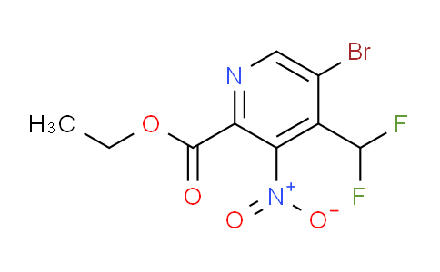 AM120785 | 1804665-31-3 | Ethyl 5-bromo-4-(difluoromethyl)-3-nitropyridine-2-carboxylate