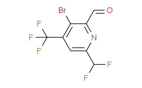 AM120802 | 1805044-73-8 | 3-Bromo-6-(difluoromethyl)-4-(trifluoromethyl)pyridine-2-carboxaldehyde