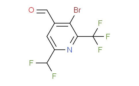 AM120805 | 1805965-85-8 | 3-Bromo-6-(difluoromethyl)-2-(trifluoromethyl)pyridine-4-carboxaldehyde