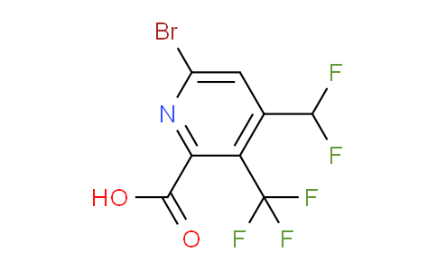 AM120813 | 1805966-14-6 | 6-Bromo-4-(difluoromethyl)-3-(trifluoromethyl)pyridine-2-carboxylic acid