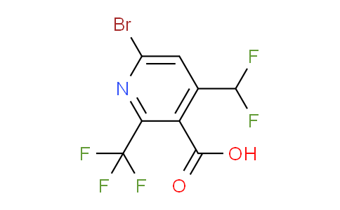 AM120815 | 1805044-91-0 | 6-Bromo-4-(difluoromethyl)-2-(trifluoromethyl)pyridine-3-carboxylic acid