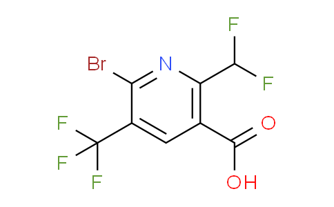 AM120822 | 1805255-16-6 | 2-Bromo-6-(difluoromethyl)-3-(trifluoromethyl)pyridine-5-carboxylic acid