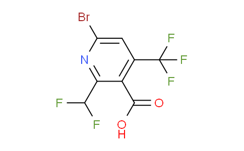 AM120824 | 1805369-23-6 | 6-Bromo-2-(difluoromethyl)-4-(trifluoromethyl)pyridine-3-carboxylic acid