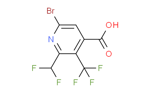 AM120827 | 1804670-99-2 | 6-Bromo-2-(difluoromethyl)-3-(trifluoromethyl)pyridine-4-carboxylic acid