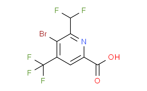AM120828 | 1805045-15-1 | 3-Bromo-2-(difluoromethyl)-4-(trifluoromethyl)pyridine-6-carboxylic acid