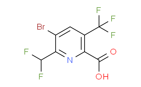 AM120829 | 1805369-37-2 | 3-Bromo-2-(difluoromethyl)-5-(trifluoromethyl)pyridine-6-carboxylic acid