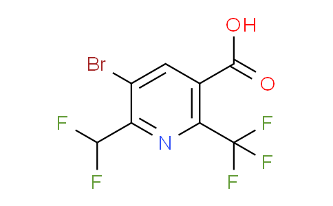 AM120831 | 1804671-12-2 | 3-Bromo-2-(difluoromethyl)-6-(trifluoromethyl)pyridine-5-carboxylic acid