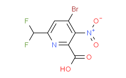 AM120861 | 1806915-28-5 | 4-Bromo-6-(difluoromethyl)-3-nitropyridine-2-carboxylic acid