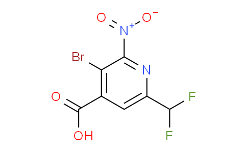 AM120869 | 1805380-65-7 | 3-Bromo-6-(difluoromethyl)-2-nitropyridine-4-carboxylic acid
