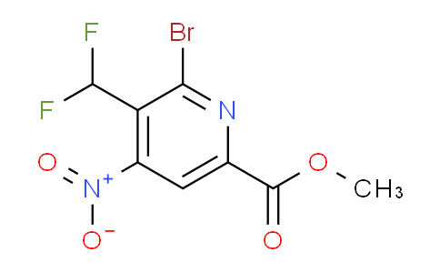 Methyl 2-bromo-3-(difluoromethyl)-4-nitropyridine-6-carboxylate