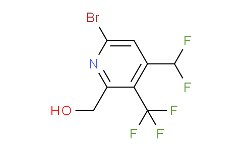 6-Bromo-4-(difluoromethyl)-3-(trifluoromethyl)pyridine-2-methanol