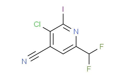 AM120875 | 1805380-90-8 | 3-Chloro-4-cyano-6-(difluoromethyl)-2-iodopyridine