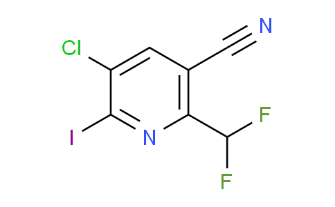 AM120881 | 1804852-13-8 | 3-Chloro-5-cyano-6-(difluoromethyl)-2-iodopyridine