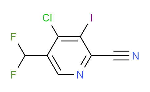 AM120883 | 1805971-23-6 | 4-Chloro-2-cyano-5-(difluoromethyl)-3-iodopyridine
