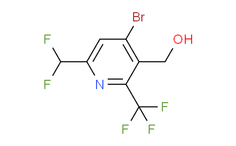 4-Bromo-6-(difluoromethyl)-2-(trifluoromethyl)pyridine-3-methanol