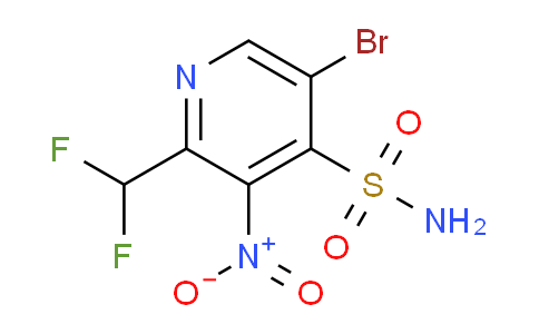 5-Bromo-2-(difluoromethyl)-3-nitropyridine-4-sulfonamide