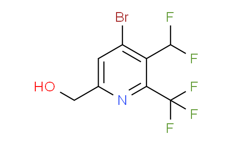 4-Bromo-3-(difluoromethyl)-2-(trifluoromethyl)pyridine-6-methanol