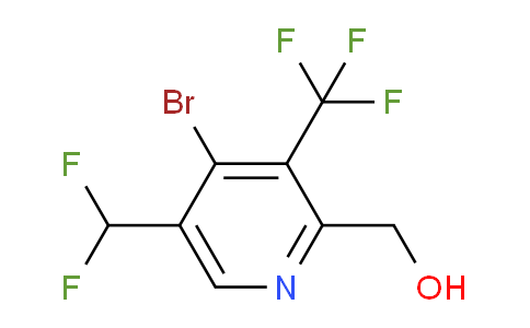 4-Bromo-5-(difluoromethyl)-3-(trifluoromethyl)pyridine-2-methanol