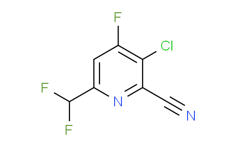 3-Chloro-2-cyano-6-(difluoromethyl)-4-fluoropyridine