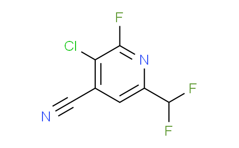 3-Chloro-4-cyano-6-(difluoromethyl)-2-fluoropyridine