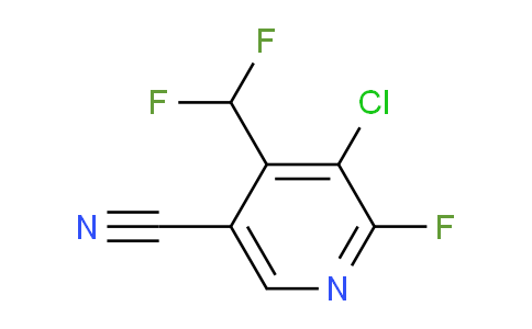 3-Chloro-5-cyano-4-(difluoromethyl)-2-fluoropyridine