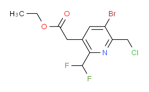 AM120950 | 1805372-12-6 | Ethyl 3-bromo-2-(chloromethyl)-6-(difluoromethyl)pyridine-5-acetate