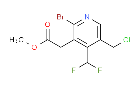 Methyl 2-bromo-5-(chloromethyl)-4-(difluoromethyl)pyridine-3-acetate