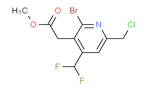 Methyl 2-bromo-6-(chloromethyl)-4-(difluoromethyl)pyridine-3-acetate