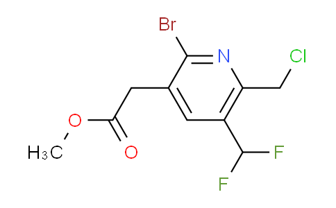 Methyl 2-bromo-6-(chloromethyl)-5-(difluoromethyl)pyridine-3-acetate