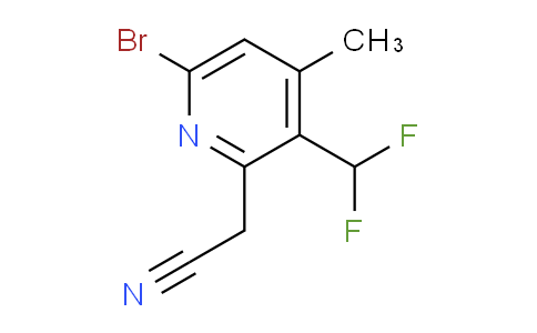 6-Bromo-3-(difluoromethyl)-4-methylpyridine-2-acetonitrile