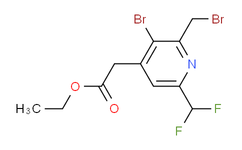 AM120980 | 1805340-48-0 | Ethyl 3-bromo-2-(bromomethyl)-6-(difluoromethyl)pyridine-4-acetate