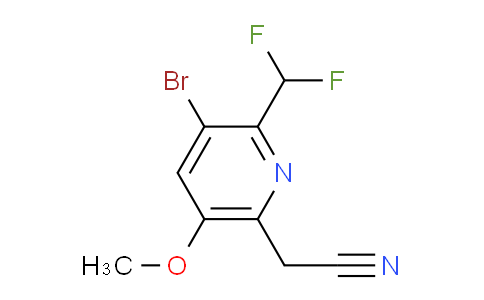 AM120999 | 1805427-08-0 | 3-Bromo-2-(difluoromethyl)-5-methoxypyridine-6-acetonitrile