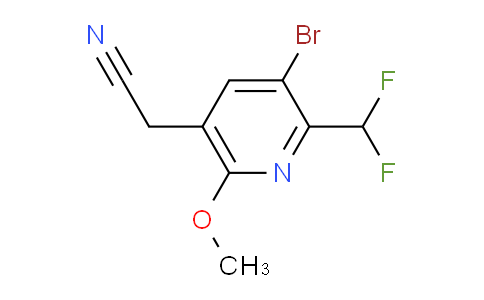 AM121001 | 1807030-63-2 | 3-Bromo-2-(difluoromethyl)-6-methoxypyridine-5-acetonitrile