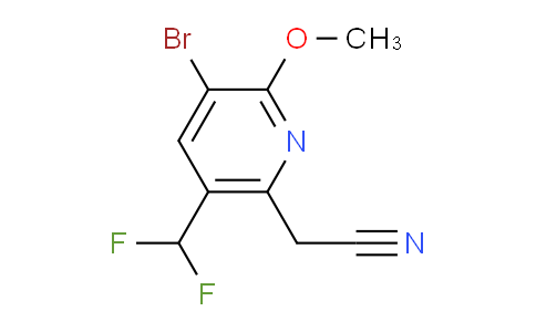 AM121007 | 1805245-60-6 | 3-Bromo-5-(difluoromethyl)-2-methoxypyridine-6-acetonitrile