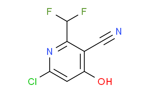 6-Chloro-3-cyano-2-(difluoromethyl)-4-hydroxypyridine