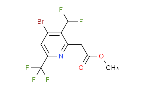 Methyl 4-bromo-3-(difluoromethyl)-6-(trifluoromethyl)pyridine-2-acetate