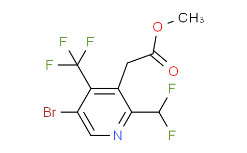 AM121032 | 1806872-96-7 | Methyl 5-bromo-2-(difluoromethyl)-4-(trifluoromethyl)pyridine-3-acetate