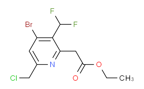 AM121039 | 1805963-54-5 | Ethyl 4-bromo-6-(chloromethyl)-3-(difluoromethyl)pyridine-2-acetate