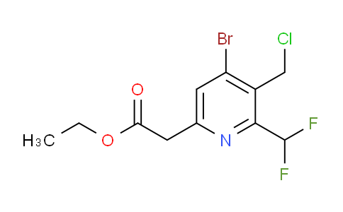 AM121041 | 1805253-75-1 | Ethyl 4-bromo-3-(chloromethyl)-2-(difluoromethyl)pyridine-6-acetate