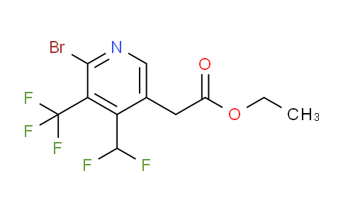 AM121042 | 1805961-99-2 | Ethyl 2-bromo-4-(difluoromethyl)-3-(trifluoromethyl)pyridine-5-acetate
