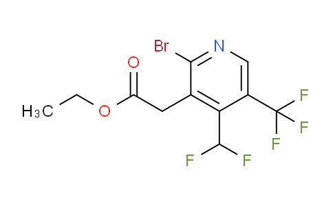 AM121044 | 1805339-74-5 | Ethyl 2-bromo-4-(difluoromethyl)-5-(trifluoromethyl)pyridine-3-acetate