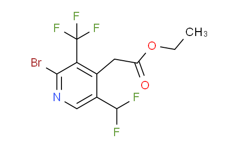AM121047 | 1805962-19-9 | Ethyl 2-bromo-5-(difluoromethyl)-3-(trifluoromethyl)pyridine-4-acetate