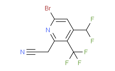 6-Bromo-4-(difluoromethyl)-3-(trifluoromethyl)pyridine-2-acetonitrile