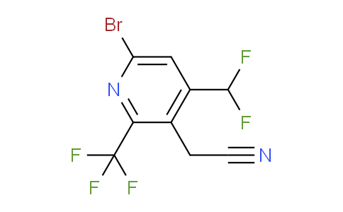 AM121055 | 1807003-85-5 | 6-Bromo-4-(difluoromethyl)-2-(trifluoromethyl)pyridine-3-acetonitrile