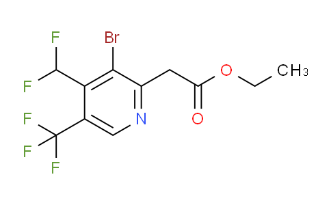 AM121068 | 1806967-60-1 | Ethyl 3-bromo-4-(difluoromethyl)-5-(trifluoromethyl)pyridine-2-acetate