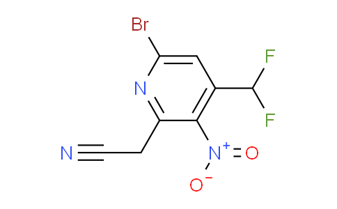 6-Bromo-4-(difluoromethyl)-3-nitropyridine-2-acetonitrile